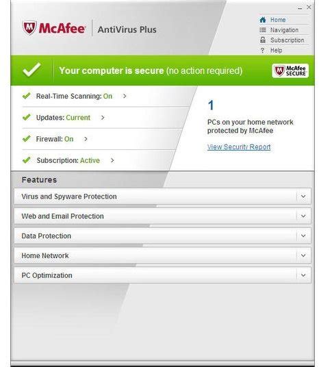 unable to install McAfee Antivirus .